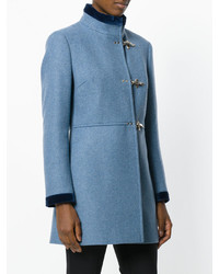 Manteau en laine bleu Fay