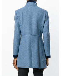 Manteau en laine bleu Fay