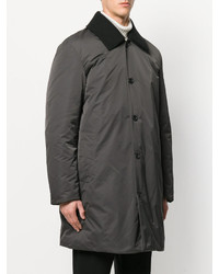 Manteau en laine gris foncé Jil Sander