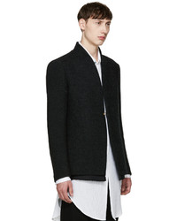 Manteau en laine gris foncé Song For The Mute