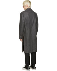 Manteau en laine gris foncé Marni