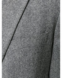 Manteau en laine gris Saint Laurent