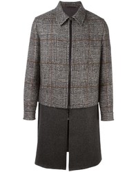 Manteau en laine gris Neil Barrett