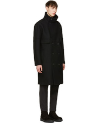 Manteau en laine noir Jil Sander