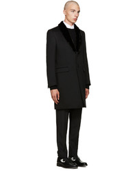 Manteau en laine noir Fendi