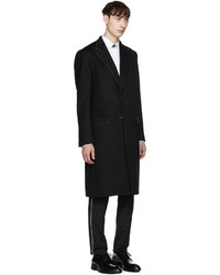 Manteau en laine noir Dolce & Gabbana