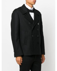 Manteau en laine noir Neil Barrett