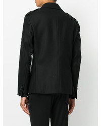 Manteau en laine noir Neil Barrett