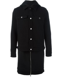 Manteau en laine noir Givenchy