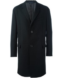 Manteau en laine noir Lanvin