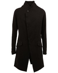 Manteau en laine noir Masnada