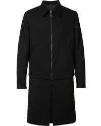 Manteau en laine noir Neil Barrett
