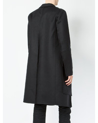 Manteau en laine noir Yang Li