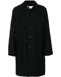 Manteau en laine noir Societe Anonyme