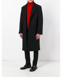 Manteau en laine noir AMI Alexandre Mattiussi