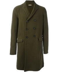 Manteau en laine olive Massimo Alba