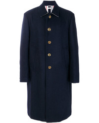 Manteau en laine orné bleu marine Thom Browne