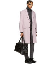 Manteau en laine rose Versace