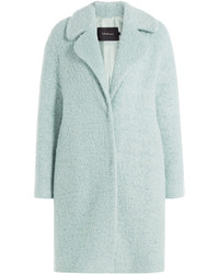 Manteau en mohair vert menthe