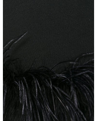 Manteau en plumes noir Moschino