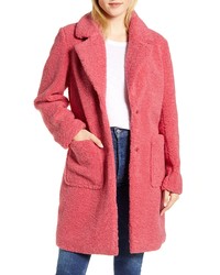 Manteau en polaire fuchsia