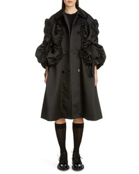 Manteau en soie noir