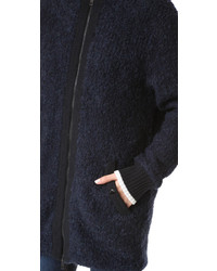 Manteau en tricot bleu marine Rag & Bone