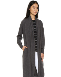 Manteau en tricot gris foncé DKNY