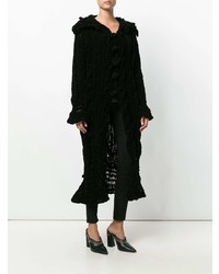 Manteau en tricot noir Christian Dior Vintage