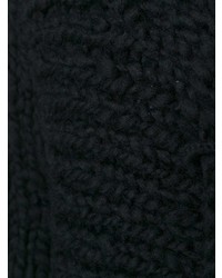 Manteau en tricot noir Yohji Yamamoto Vintage