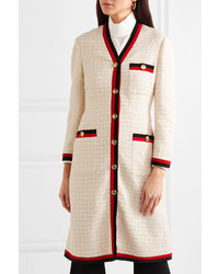 Manteau en tweed blanc Gucci