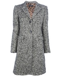 Manteau en tweed gris Dolce & Gabbana