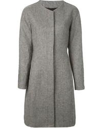Manteau en tweed gris Roberto Cavalli