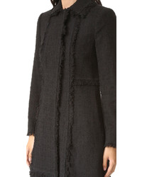 Manteau en tweed noir Rebecca Taylor