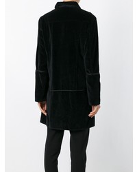 Manteau en velours noir Helmut Lang Vintage