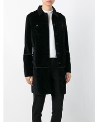 Manteau en velours noir Helmut Lang Vintage
