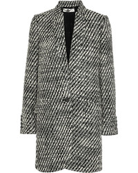 Manteau géométrique noir et blanc Stella McCartney