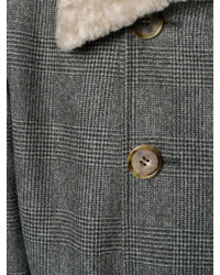 Manteau gris foncé Alexander McQueen