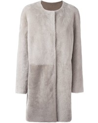 Manteau gris Yves Salomon