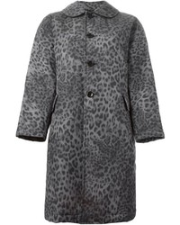 Manteau imprimé léopard gris Comme des Garcons