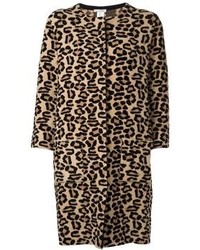 Manteau imprimé léopard marron clair