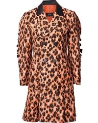 Manteau imprimé léopard marron clair G.V.G.V.