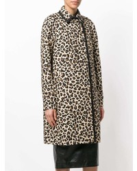 Manteau imprimé léopard marron clair N°21
