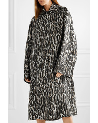 Manteau imprimé léopard marron foncé Calvin Klein 205W39nyc