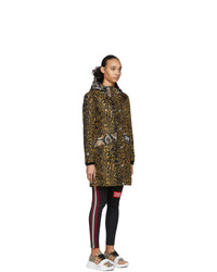 Manteau imprimé léopard marron Burberry