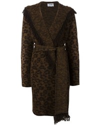 Manteau imprimé léopard marron Lainey Keogh Womens