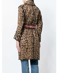 Manteau imprimé léopard marron bazar deluxe