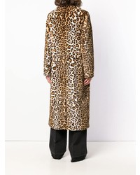 Manteau imprimé léopard marron Stand