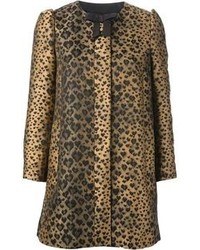 Manteau imprimé léopard marron RED Valentino