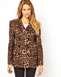 Manteau imprimé léopard marron See U Soon